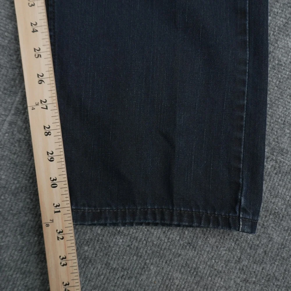 Levi's 505 Jeans Mens‎ 38x32 Dark Wash Regular Fit Straight Leg Blue Denim